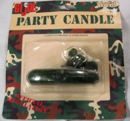 1998 Hasbro GI Joe Soldier & Raft Figural Party Candle