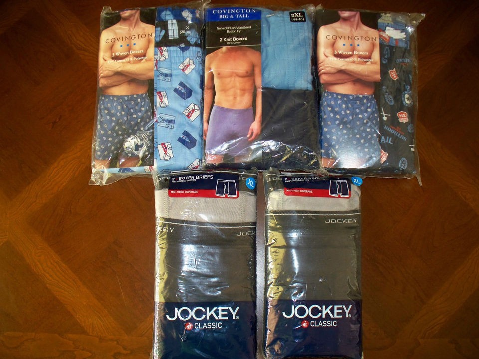 Mens Underwear Jockey, Covington Boxers/ Boxer Briefs S XL XXL NWT 