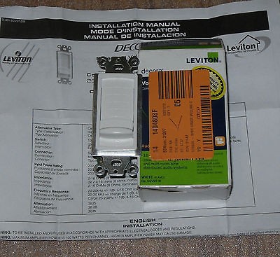 Leviton SGVST W Decora Strauss Transformer 12 Position Free Volume 