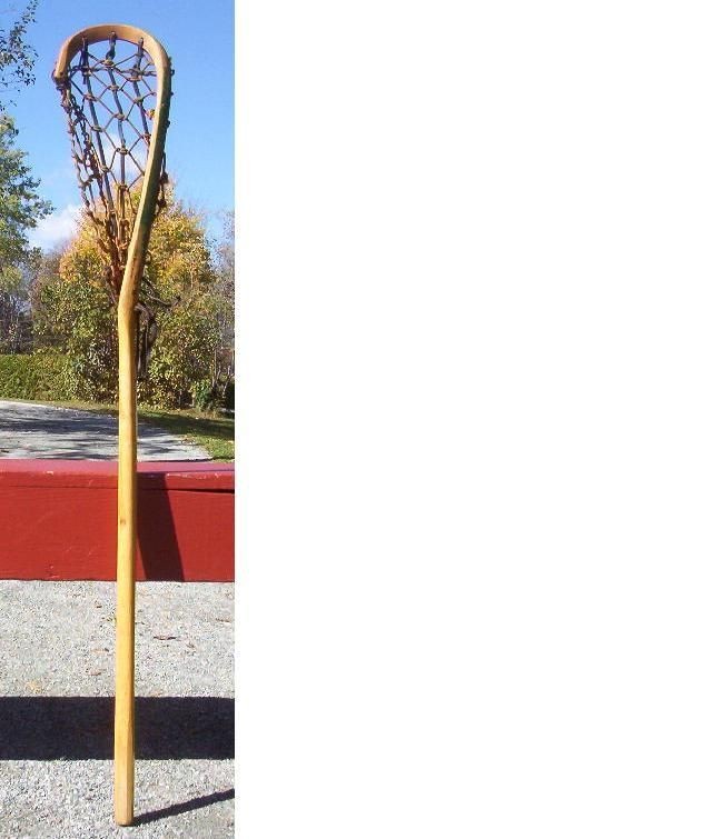 Vintage Wooden LACROSSE STICK M. Etienne MOHAWK INDIAN L@@K