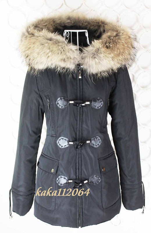 NWT Just Cavalli 909 Womens Raccon Fur Hoodie Hem Zipper Coat Sz S 