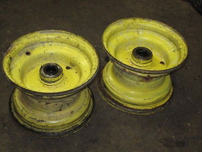 JOHN DEERE 110 112 214 318 TRACTOR FRONT RIMS / WHEELS AM105168 ($74 