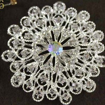 2012 Highest Quality Austrian Crystal elegant Lady Flower Brooch 