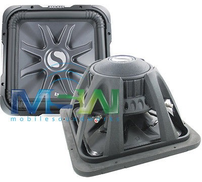 2011 KICKER 11 S15L7 4 15 Solo Baric L7 SQUARE SUB WOOFER D4 1000W 