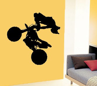 dirt bike wall decals in Decals, Stickers & Vinyl Art