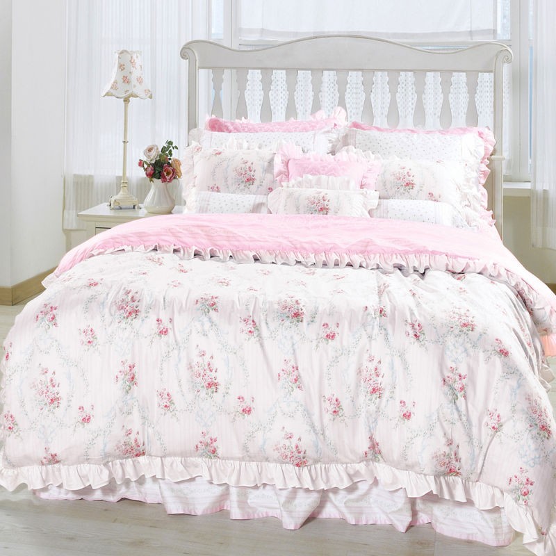 Cotton Bedding Clothworks Antique Rose Floral Damask