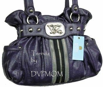 Kathy Van Zeeland Starstruck Dark Amethyst Belt Shopper