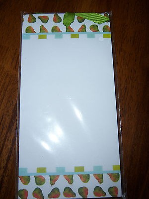 NEW PEAR Art Magnetic Fridge List Pad 80 sheets Christmas Stocking 