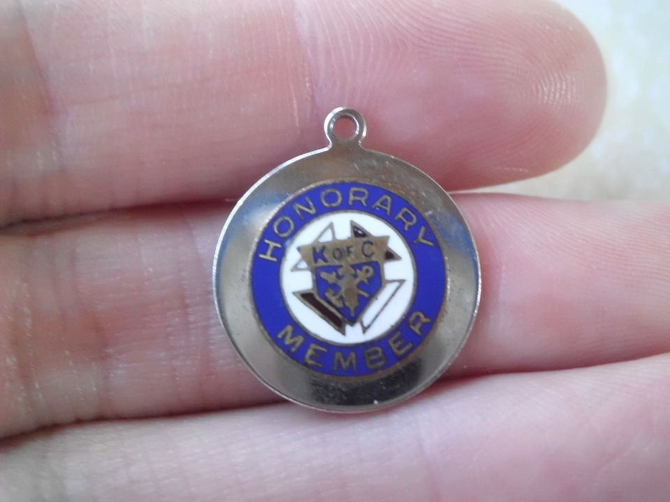 Vintage Sterling Knights of Columbus Honorary Member Charm