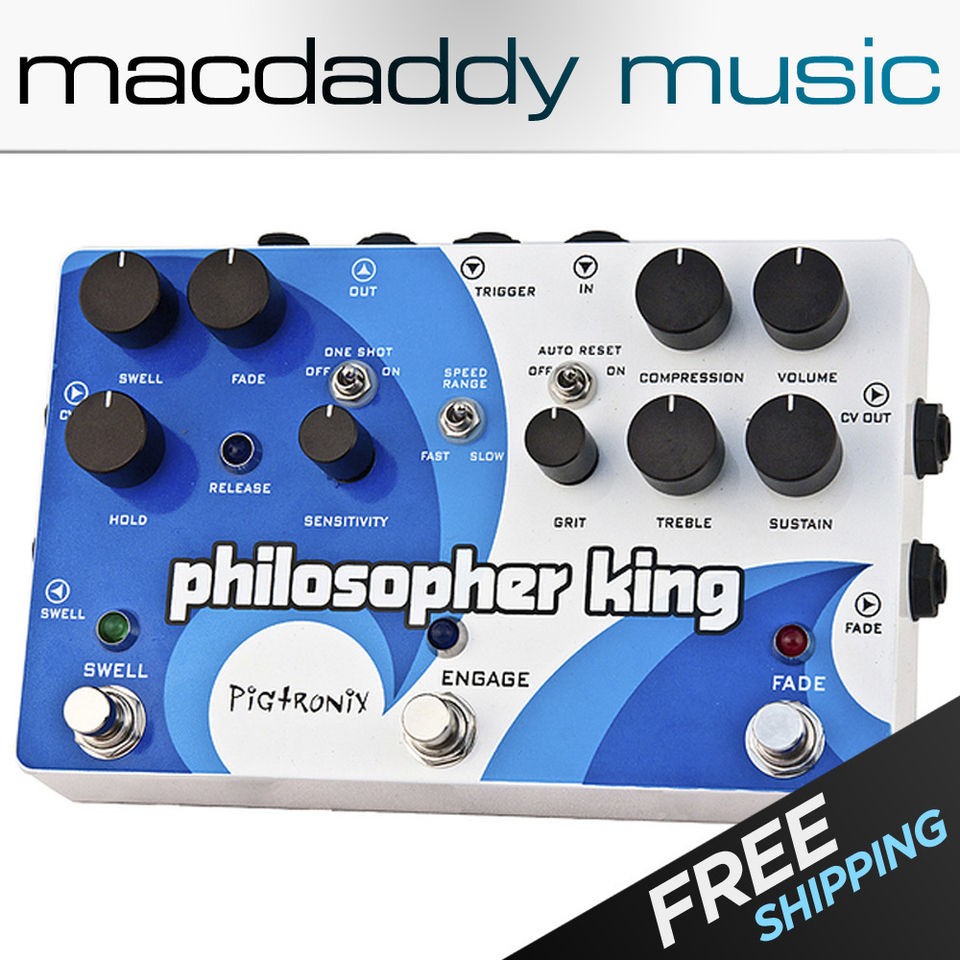 Pigtronix Philosopher King Envelope Generator Compressor pedal NEW 