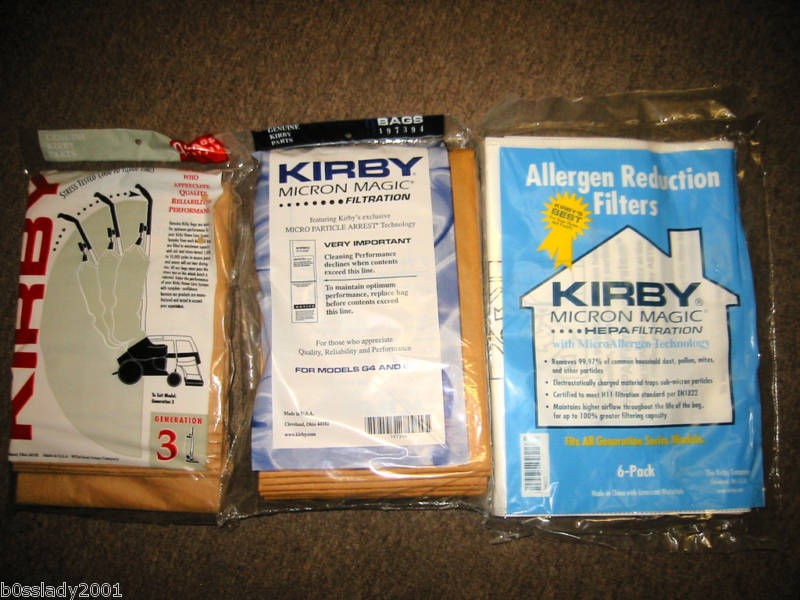 KIRBY VACUUM vaccum CLEANER BAGS G3 G4 G5 G6 ULTIMATE G