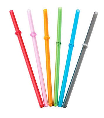 Color Replacement Straw S/6,8.8x0.29x0​.2 Inches, Set of 6, P712