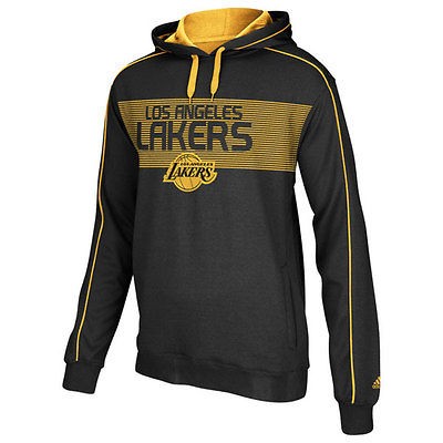 Los Angeles Lakers adidas Pindot Pullover Fleece Hooded Sweatshirt 