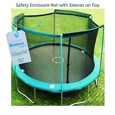 12 FT. Trampoline Enclosure Net Fits 12 Round Frames Using 4 Arches