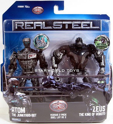   Steel DELUXE 2 PACKS ATOM versus ZEUS NIP 2 figures WRB robot vs