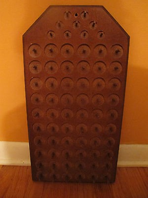   WOODEN SEWING THREAD SPOOL HOLDER RACK FOR 60 LARGE SPOOLS & BOBBINS