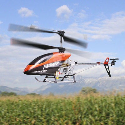 Large Volitation Gyro Metal RC Helicopter Radio Remote Control LED 