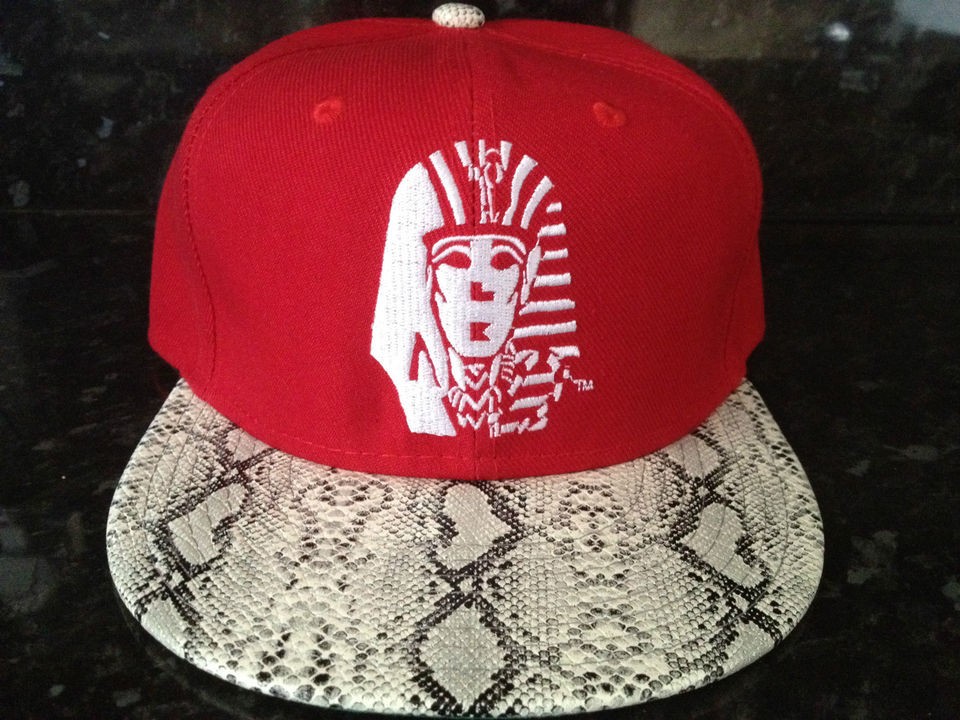 RED Last King Snapback Snap Back Strap Back Snakeskin Snake