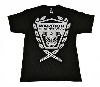 WARRIOR INTERNATIONAL BOLD SHIELD T SHIRT MEN XL