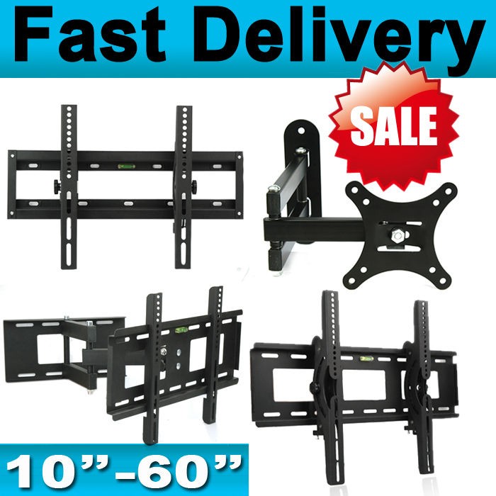 LCD TV Mount Bracket Universal SLIM WALL Tilting Swivel fits for 10 