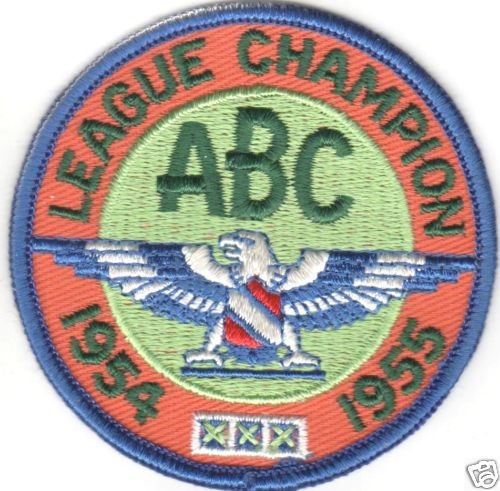 Vintage ABC 1954 1955 League Champion Bowling Patch