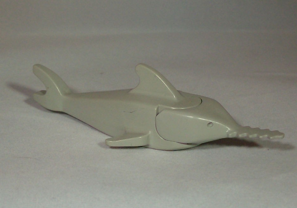 Lego   Light Grey Shark Minifigure   Sawfish / Swordfish