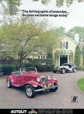 1952 1985 Fiberfab MG TD MGTD Mercedes Kit Car Brochure