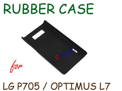   Rubberized Cover Hard Case +LCD Film for LG P705 Optimus L7 JTBC803