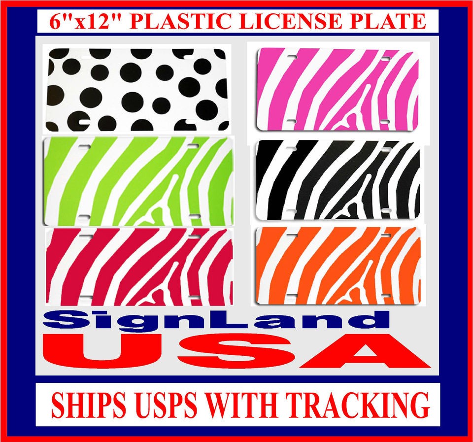 10) LICENSE PLATE BLANKS PLASTIC Auto Tags,Vinyl,Bla​nk License 