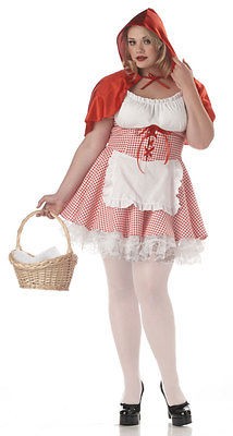 LITTLE RED RIDING HOOD HEIDI DIRNDL DRESS CALIFORNIA COSTUME ADULT 16 