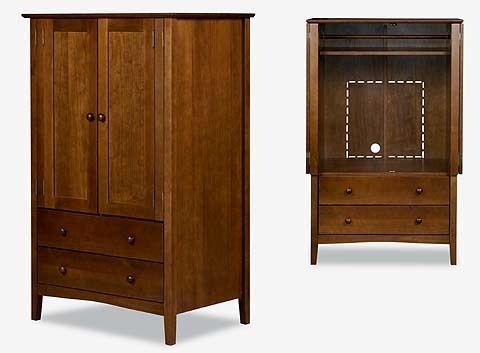   Shaker 57H TV Armoire Wardrobe Cabinet Media Center Closet Storage