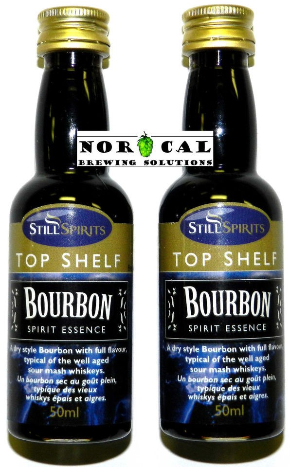   Top Shelf BOURBON ESSENCE Flavor Mix liquor vodka whiskey 2 PACK