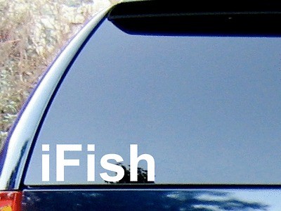 iFish Vinyl Decal Sticker / Color HIGH QUALITY