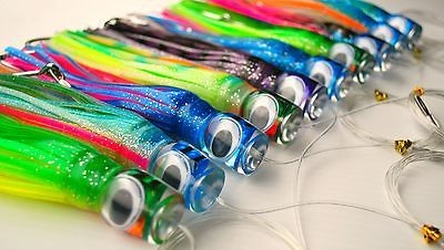   of 8 Prowler Trolling Lures. Game Fishing Lures. Rigged. Marlin, Mahi