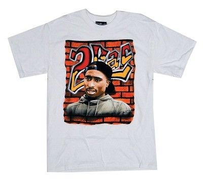 TUPAC T SHIRT GRAFITI MEN SIZE 2XL