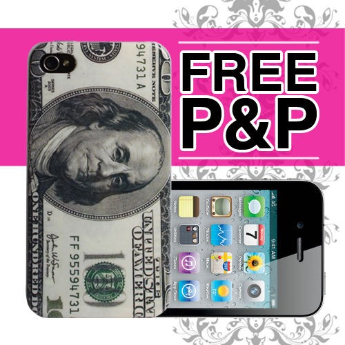 100 Dollar Bill President Print Protective Clip Cover Case Fits iPhone 