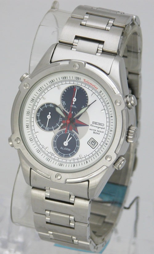 NEW SEIKO ALARM CHRONO TELEMETER 50M HARDLEX MENS WATCH SDWD15P1 LTD 