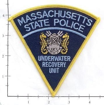 Massachusetts   Massachusetts State MA Police Dept Patch Underwater 