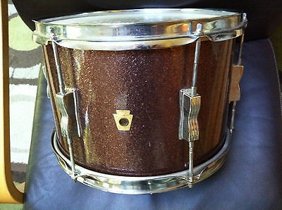 Ludwig 60s Vintage 8x12 Tom Club Date Original Burgundy Sparkle