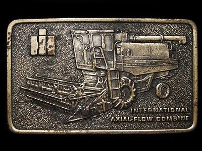 VINTAGE 1978 *INTERNATIONAL AXIAL FLOW COMBINE* TRACTOR BELT BUCKLE