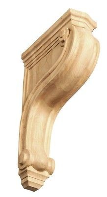    Corbel Bracket Hand Carved Solid Hardwood Oak Maple or Cherry IWW57