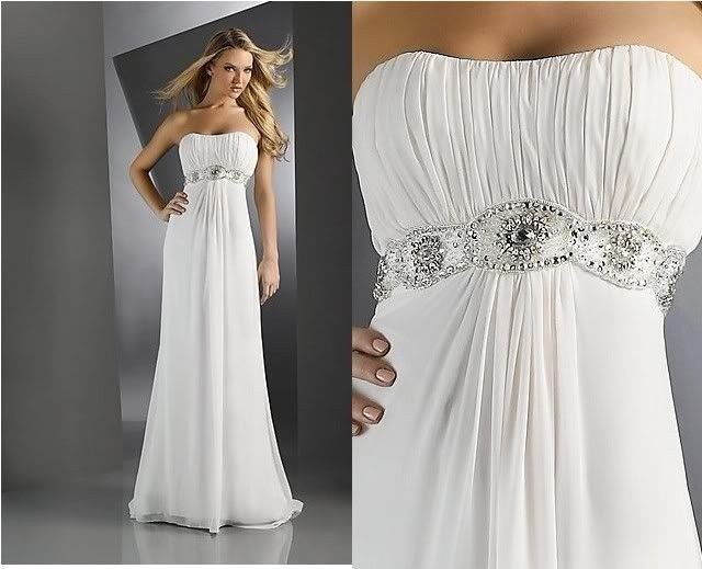 Maternity Bridal Wedding Dress Formal Prom Ball Evening Dress Party 