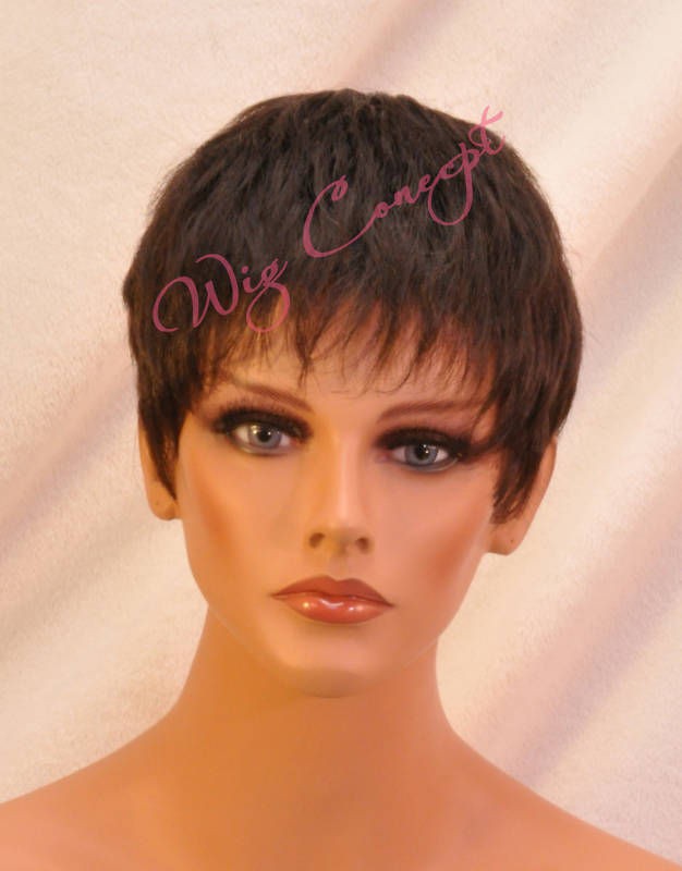 Graffiti Short Straight Boycut Realistic Wig Amy