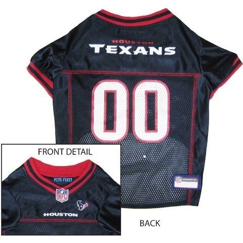 Houston TEXANS Dark BLUE MESH Pet Dog JERSEY with NFL PATCH XS S M L