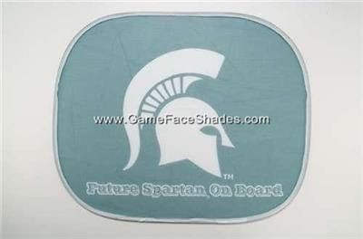 Michigan State Spartans Baby on Board Car Window Shade