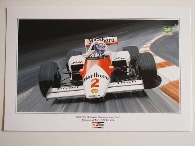 ALAIN PROST   MC LAREN / TAG PORSCHE   F1 *** poster