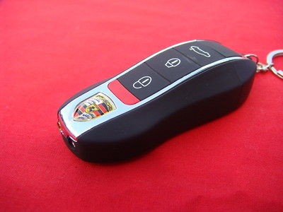 Porsche KeyChain Car Remote Control Shape Butane Jet Flame Lighter 