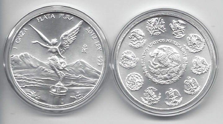 2012 Mexico Silver Libertad 1 oz. .999 Coin + Air Tight *In Stock Now