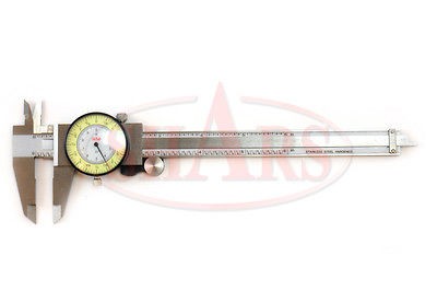 SHARS 6 Fractional Dial Caliper 1/64 .01 Premium Series +/  0.001 