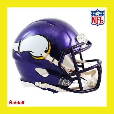 MINNESOTA VIKINGS NFL MINI REVOLUTION SPEED FOOTBALL HELMET by RIDDELL